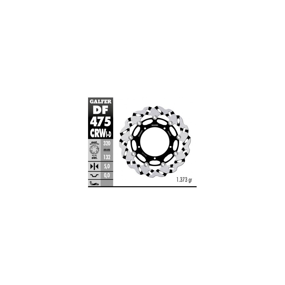 GALFER FLOTANTE WAVE RANURADO YAMAHA TMAX 530-560