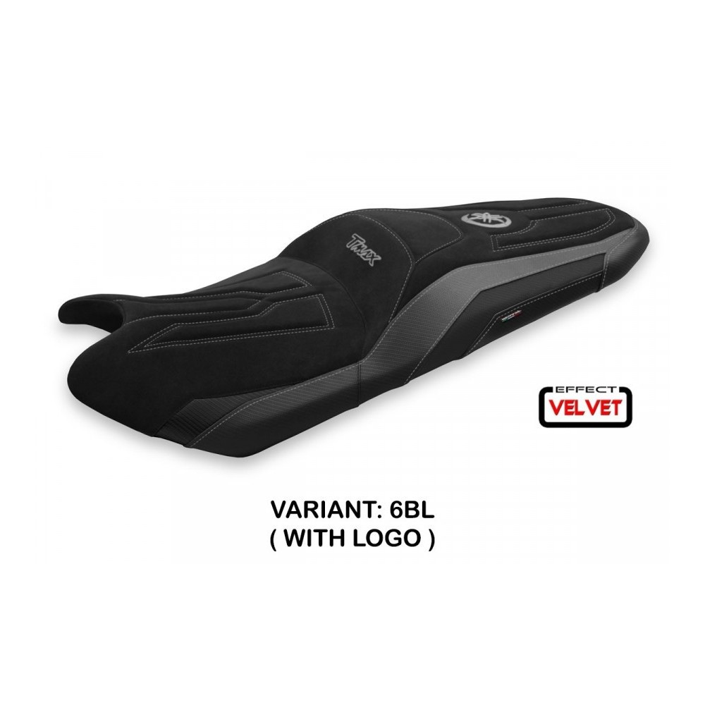 Funda de asiento compatible - Yamaha T-Max 2017 - 2021 - mod Scrutari 2 terciopelo
