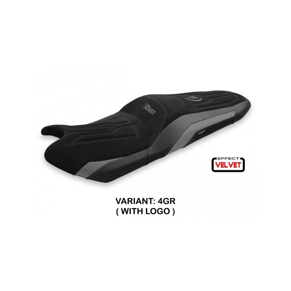 Funda de asiento compatible - Yamaha T-Max 2017 - 2021 - mod Scrutari 2 terciopelo