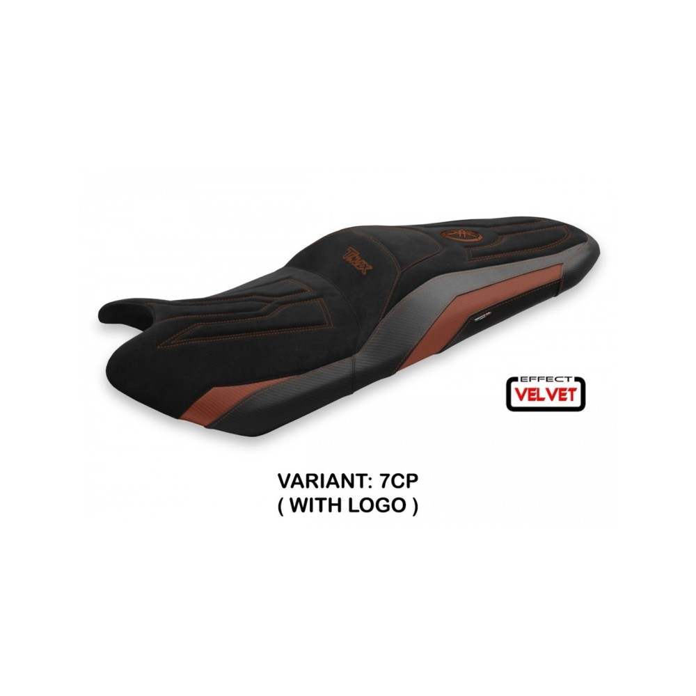 Funda de asiento compatible - Yamaha T-Max 2017 - 2021 - mod Scrutari 2 terciopelo