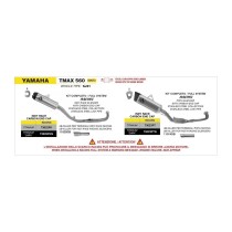 Escape completo Arrow Yamaha TMAX 560 2025 Pista
