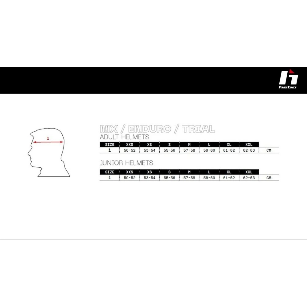 CASCO DE TRIAL ZONE RACE CARBON FORGED HEBO