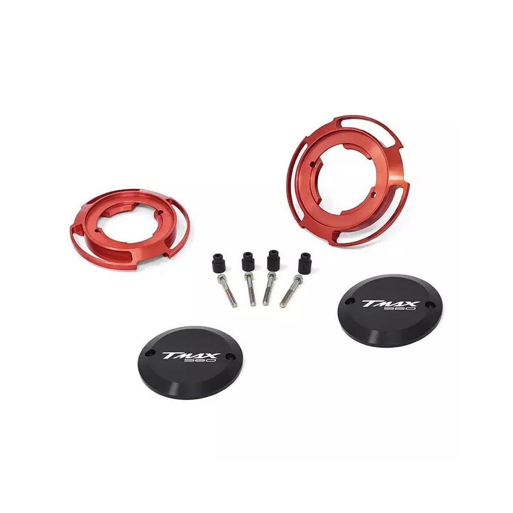 Protección del cárter color rojo para Yamaha T-Max 560 (pareja)