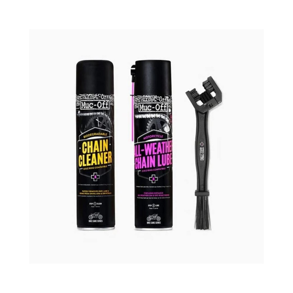 Kit de mantenimiento de cadena MUC-OFF para moto