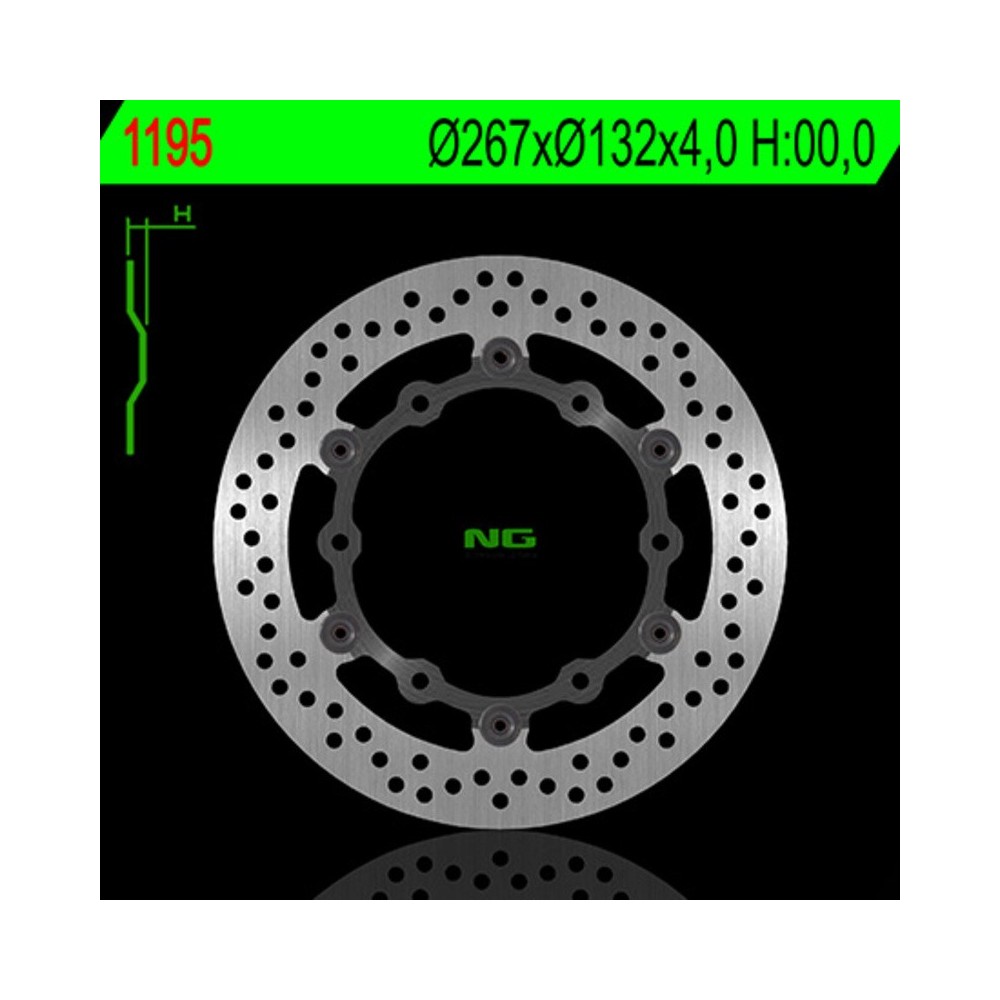 Disco de freno NG BRAKES redondo flotante yamaha t max 500 08-11