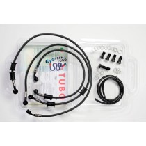 Kit latiguillos  aeronáutico trenzado Tipo 4 carbono Yamaha Tmax 560 22-26