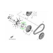 Rodillos originales Yamaha Tmax 530 12-19