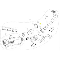Separador akrapovic tornillo caballete yamaha t max 560 20-25