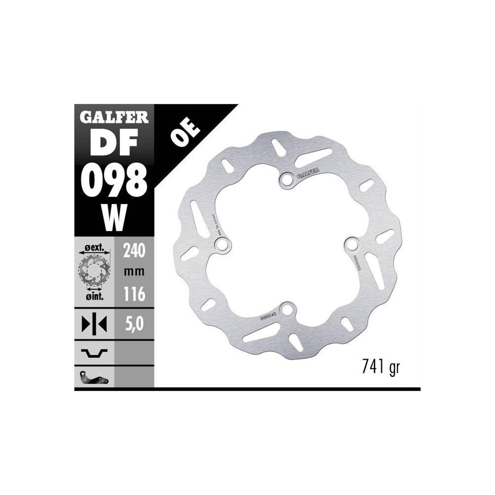 Disco de freno Galfer Wave HONDA X ADV 17-26