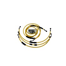 Kit  de latiguillos de freno aeronáuticos trenzados Tipo 3 Kevlar Honda Xadv 750  21-25
