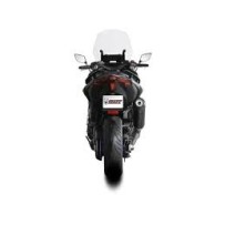 Mivv Escape Completo 2x1 OVAL BLACK con Tapa de Carbono YAMAHA T-MAX 560 2025-26 (+CAT)